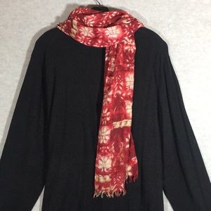 PURE JILL Christmas Holiday Festive Occasion Floral Extra Long Versatile Scarf